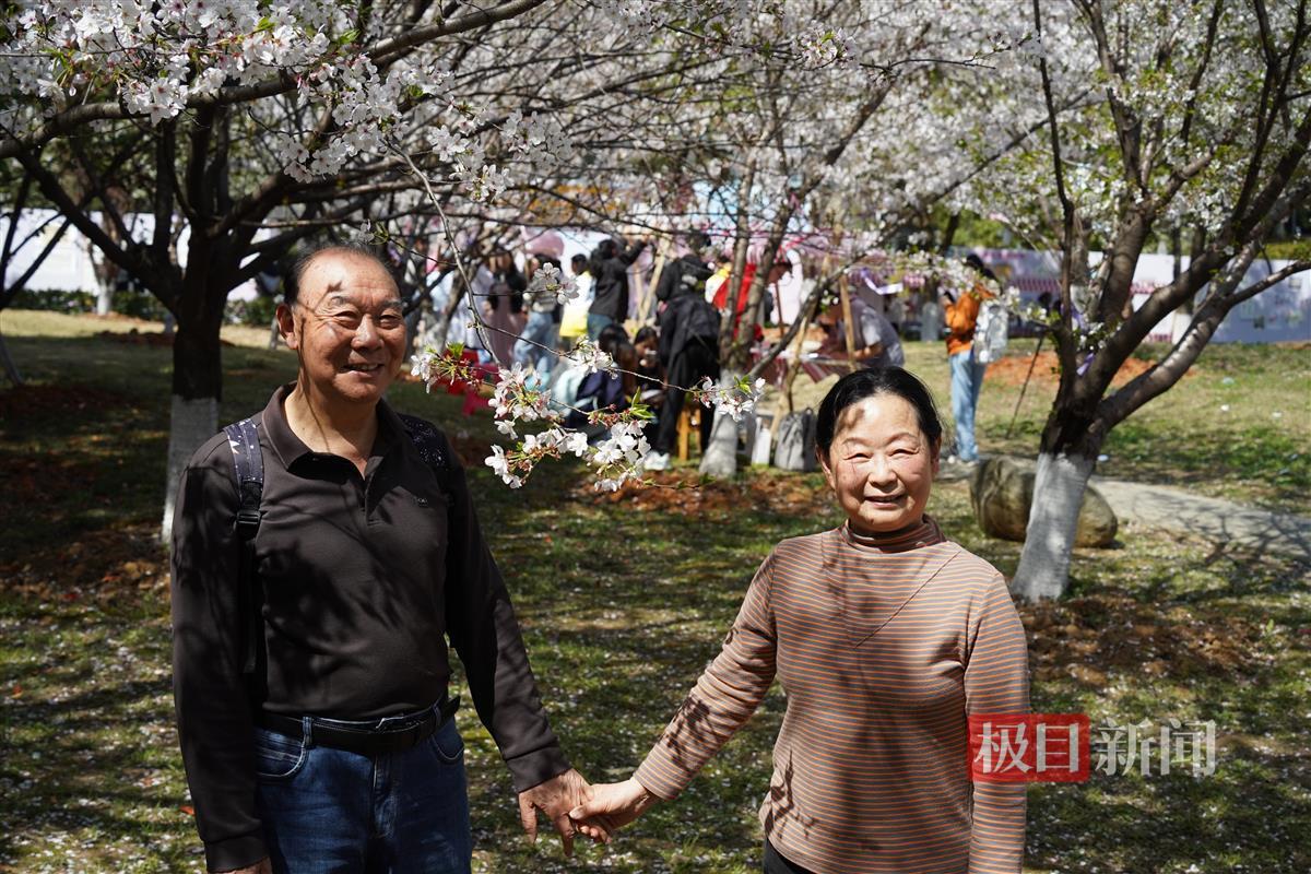 游客在樱花树前合影。通讯员 孙正恒 摄.JPG